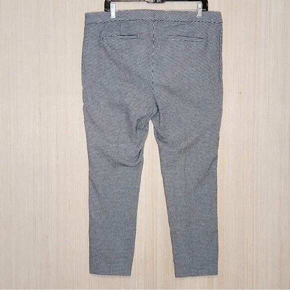 Lauren Ralph Lauren Black White Houndstooth Ankle Pants Career Dark Academia 14 - Picture 4 of 12
